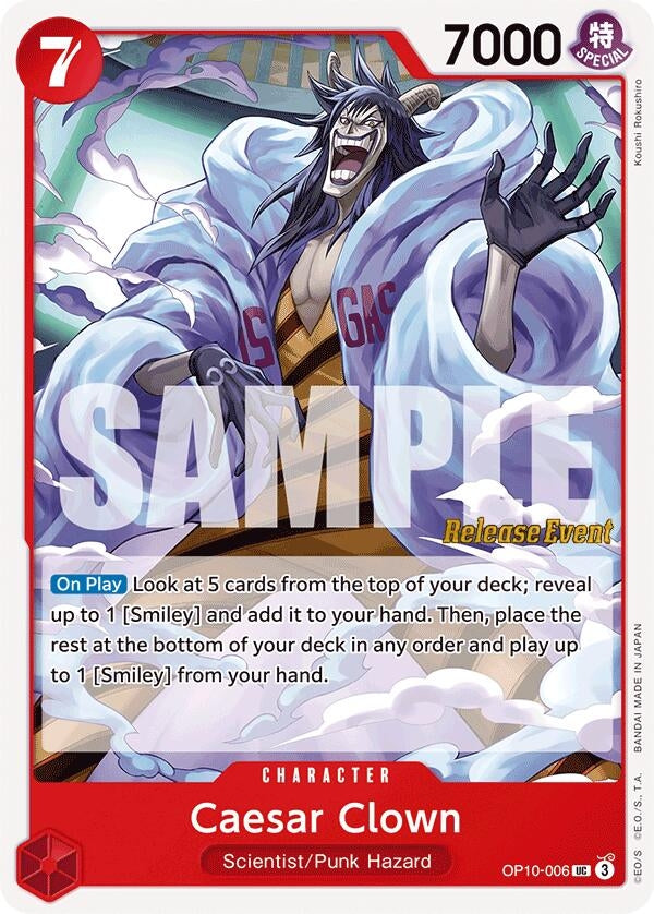 Caesar Clown (006) (OP10-006) (Royal Blood Release Event Cards)
