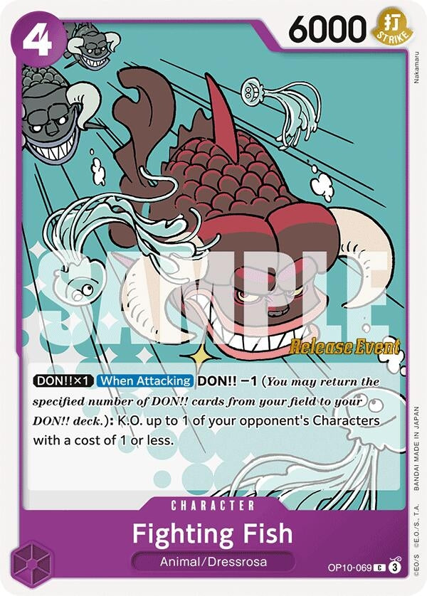 Image for Fighting Fish (OP10-069) (Royal Blood Release Event Cards) - One Piece Card Game