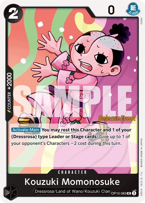 Kouzuki Momonosuke (083) (OP10-083) (Royal Blood Release Event Cards)
