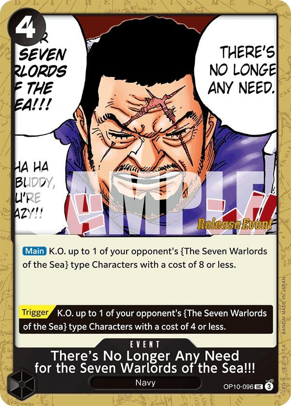 There's No Longer Any Need for the Seven Warlords of the Sea!!! (OP10-096) (Royal Blood Release Event Cards)