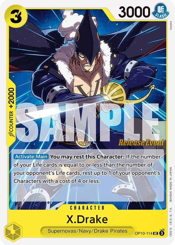 X.Drake (OP10-114) (Royal Blood Release Event Cards)