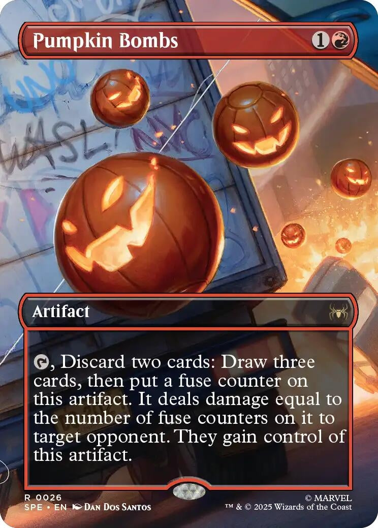Pumpkin Bombs (Borderless) (26) (Marvel's Spider-Man: Eternal-Legal) (SPE)
