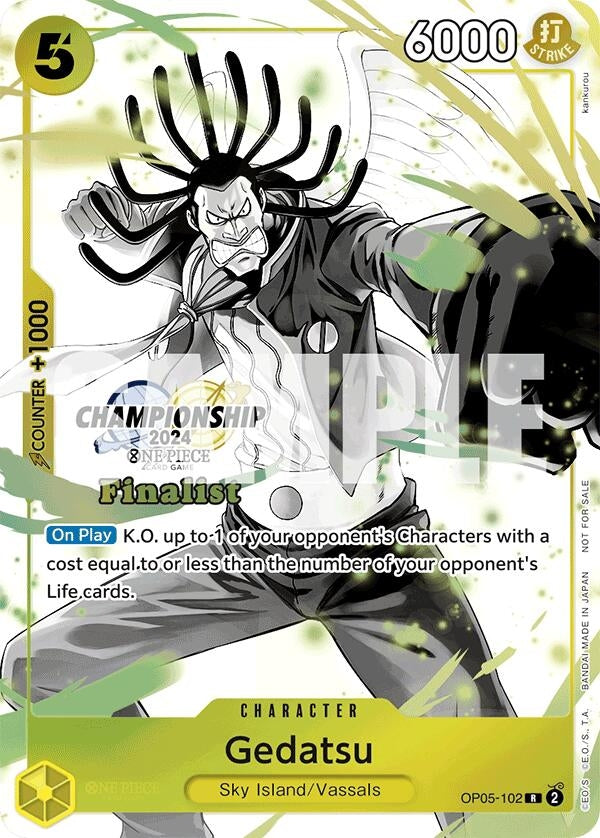 Image for Gedatsu (Championship 2024 Finalist Card Set Vol. 2) (OP05-102) (One Piece Promotion Cards) - One Piece Card Game
