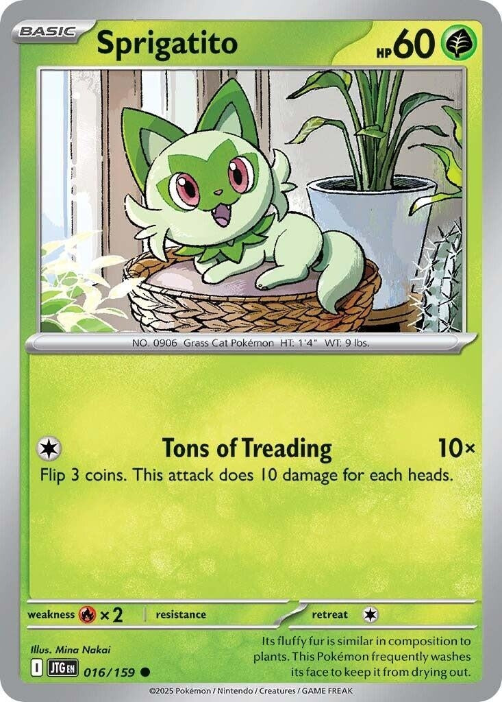 Image for Sprigatito (016/159) (SV09: Journey Together) - Pokemon