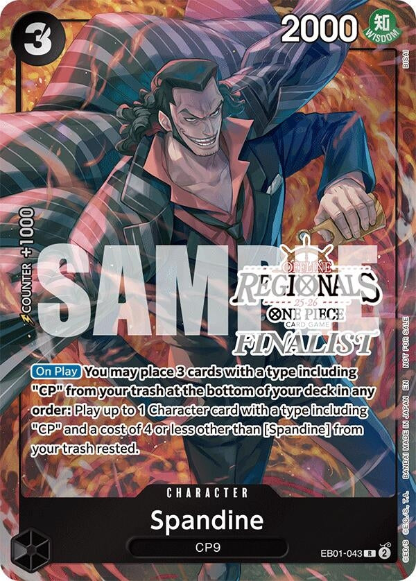 Spandine (Offline Regional Finalist Card Set 2025 Vol.1) (EB01-043) (One Piece Promotion Cards)