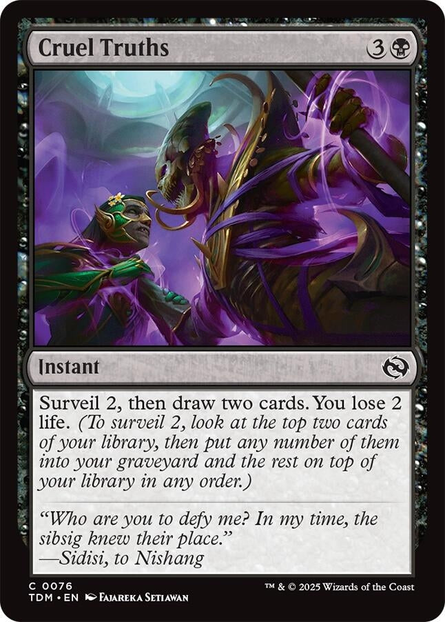 Cruel Truths (76) (Tarkir: Dragonstorm) (TDM)