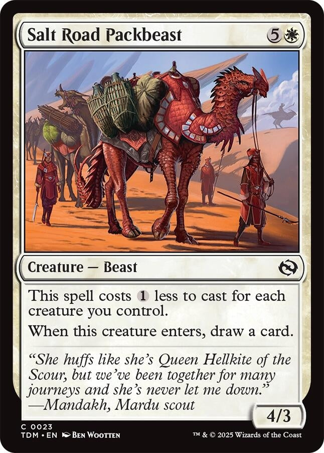 Salt Road Packbeast (23) (Tarkir: Dragonstorm) (TDM)