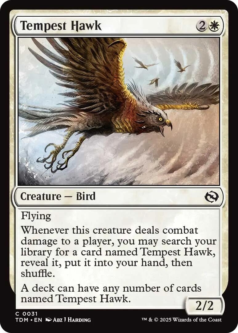 Tempest Hawk (31) (Tarkir: Dragonstorm) (TDM)