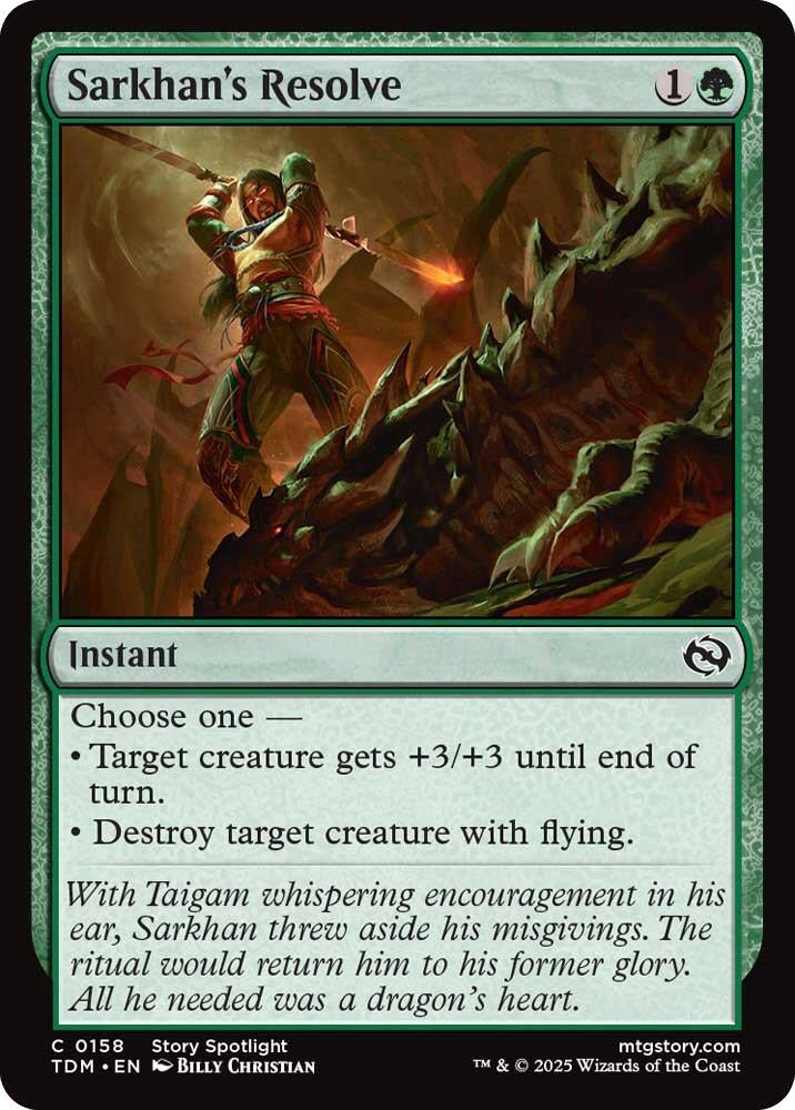 Sarkhan's Resolve (158) (Tarkir: Dragonstorm) (TDM)