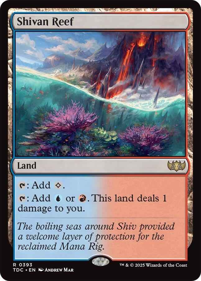 Shivan Reef (393) (Commander: Tarkir: Dragonstorm) (TDC)