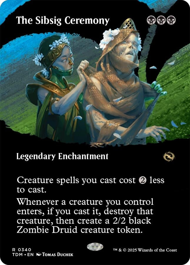 The Sibsig Ceremony (Borderless) (340) (Tarkir: Dragonstorm) (TDM)