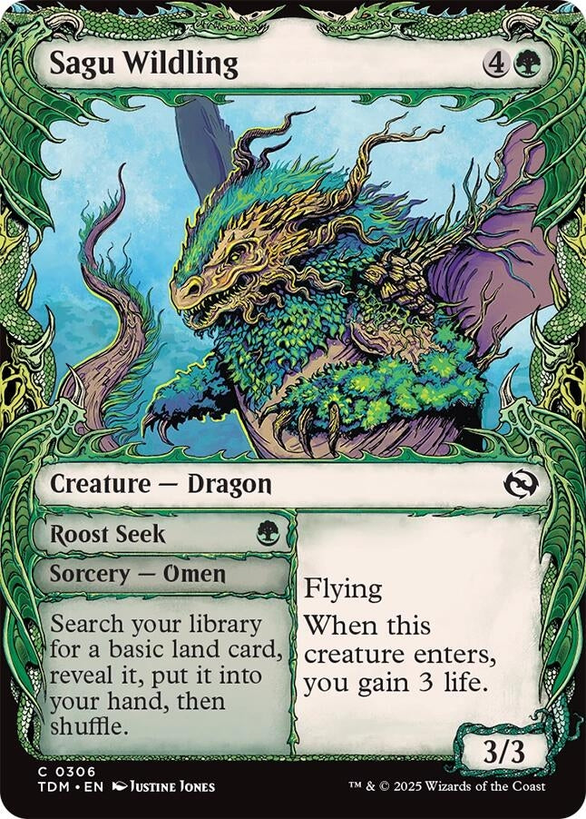 Sagu Wildling (Showcase) (306) (Tarkir: Dragonstorm) (TDM)