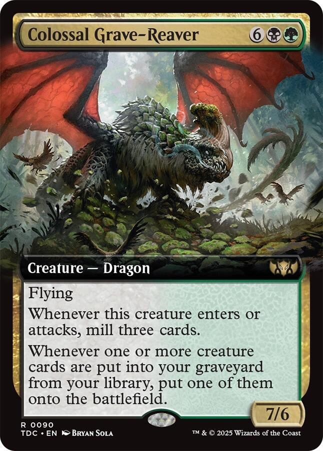 Colossal Grave-Reaver (Extended Art) (90) (Commander: Tarkir: Dragonstorm) (TDC)
