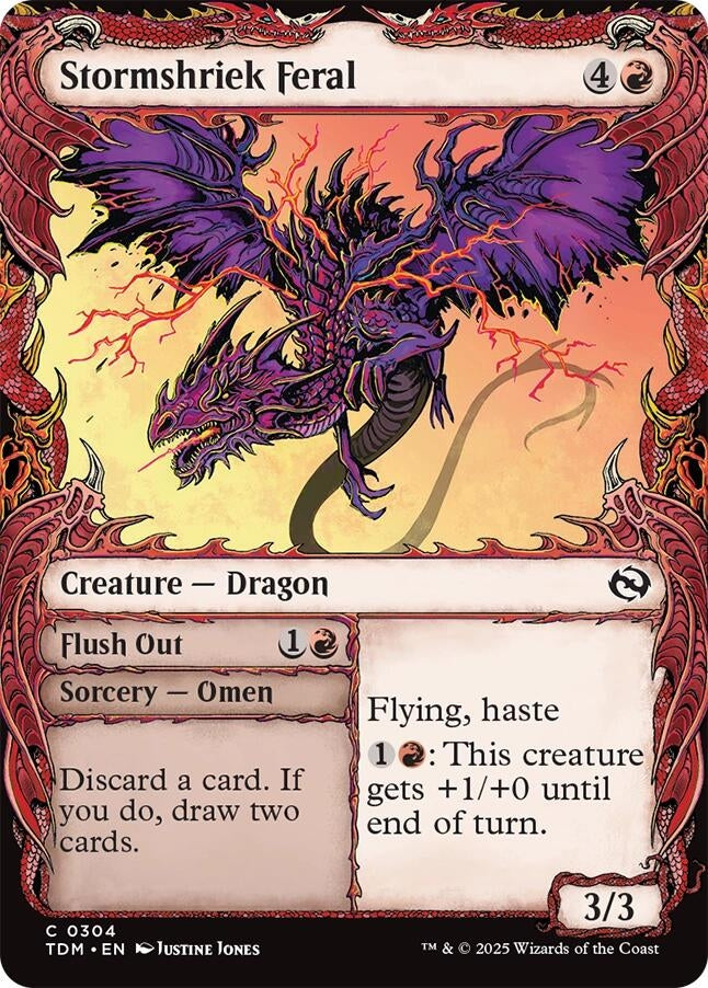 Stormshriek Feral (Showcase) (304) (Tarkir: Dragonstorm) (TDM)