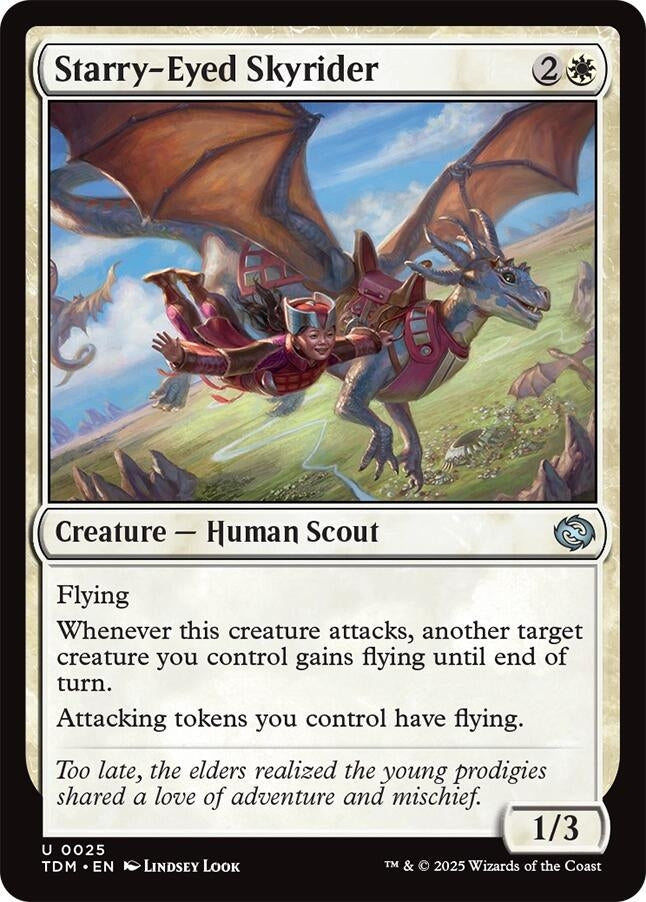 Starry-Eyed Skyrider (25) (Tarkir: Dragonstorm) (TDM)