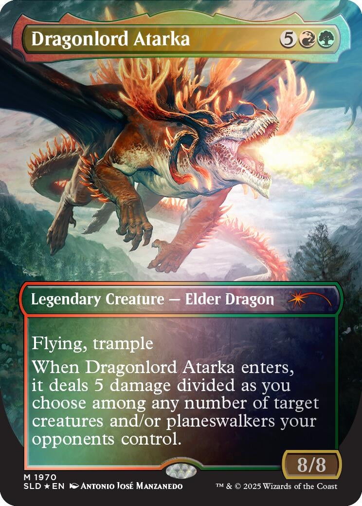 Dragonlord Atarka (Rainbow Foil) (1970) (Secret Lair Drop Series)