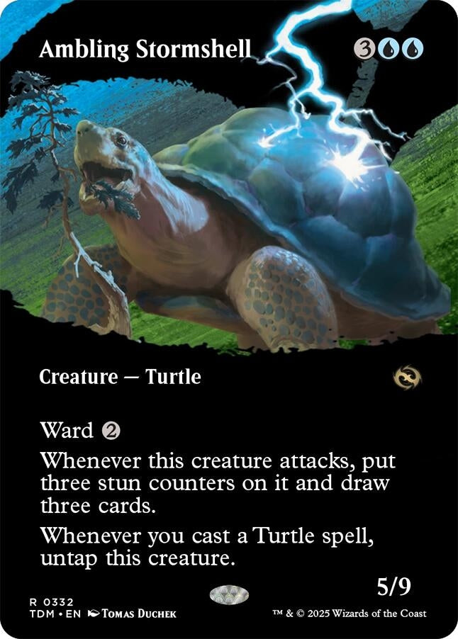 Ambling Stormshell (Borderless) (332) (Tarkir: Dragonstorm) (TDM)