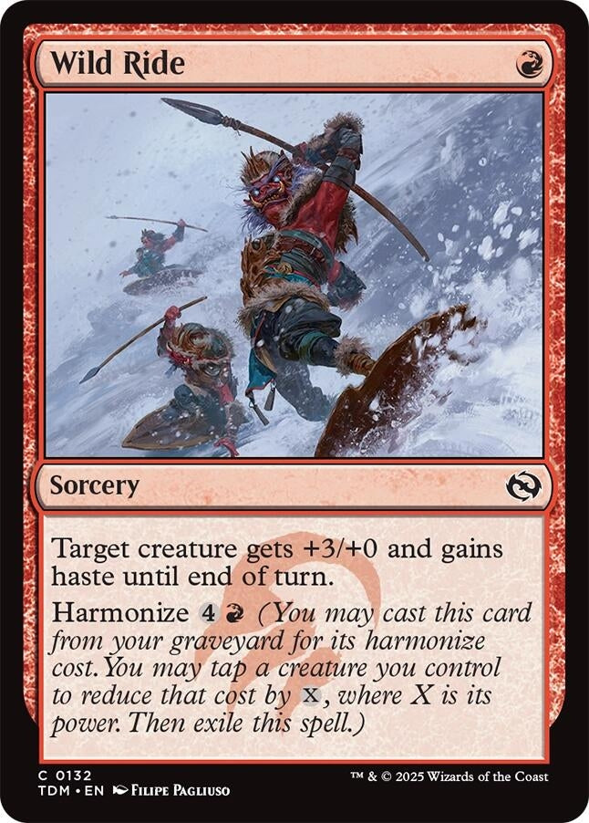 Wild Ride (132) (Tarkir: Dragonstorm) (TDM)