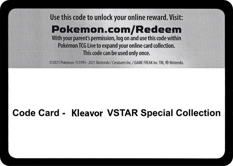 Code Card - Kleavor VSTAR Special Collection (Miscellaneous Cards & Products)
