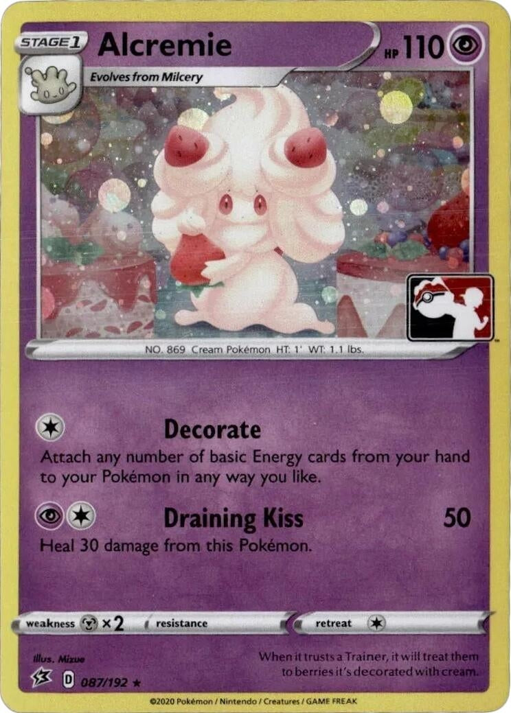 Alcremie - 087/192 (League Promo) (087/192) (League & Championship Cards)
