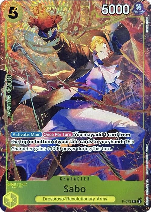 Sabo (Premium Card Collection -Best Selection Vol. 3-) (P-073) (One Piece Promotion Cards)
