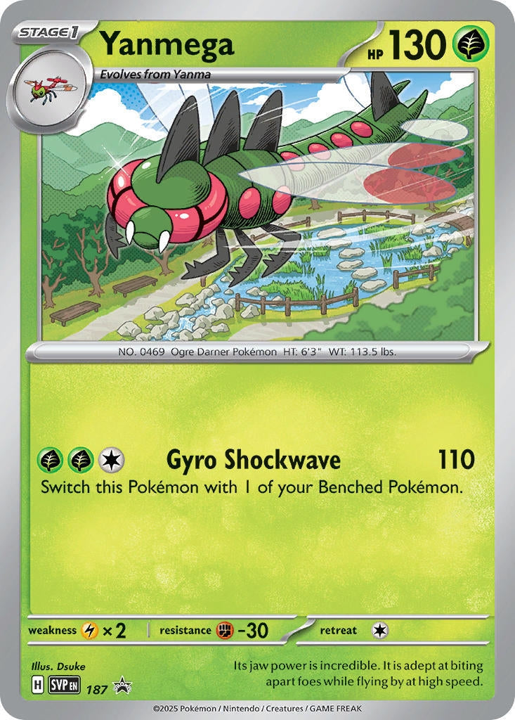 Yanmega - 187 (Cosmos Holo) (187) (SV: Scarlet & Violet Promo Cards)