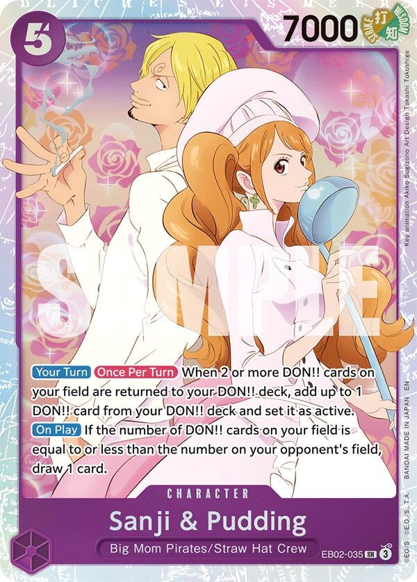 Sanji & Pudding (EB02-035) (Extra Booster: Anime 25th Collection)
