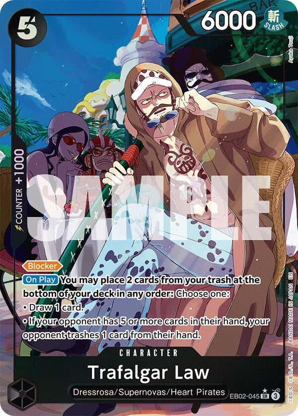 Trafalgar Law (Alternate Art) (EB02-045) (Extra Booster: Anime 25th Collection)