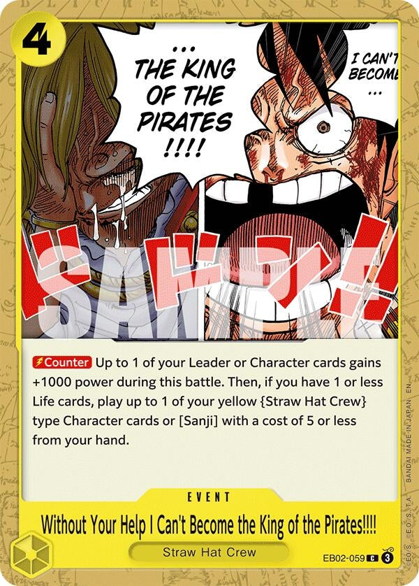 Without Your Help I Can't Become the King of the Pirates!!!! (EB02-059) (Extra Booster: Anime 25th Collection)