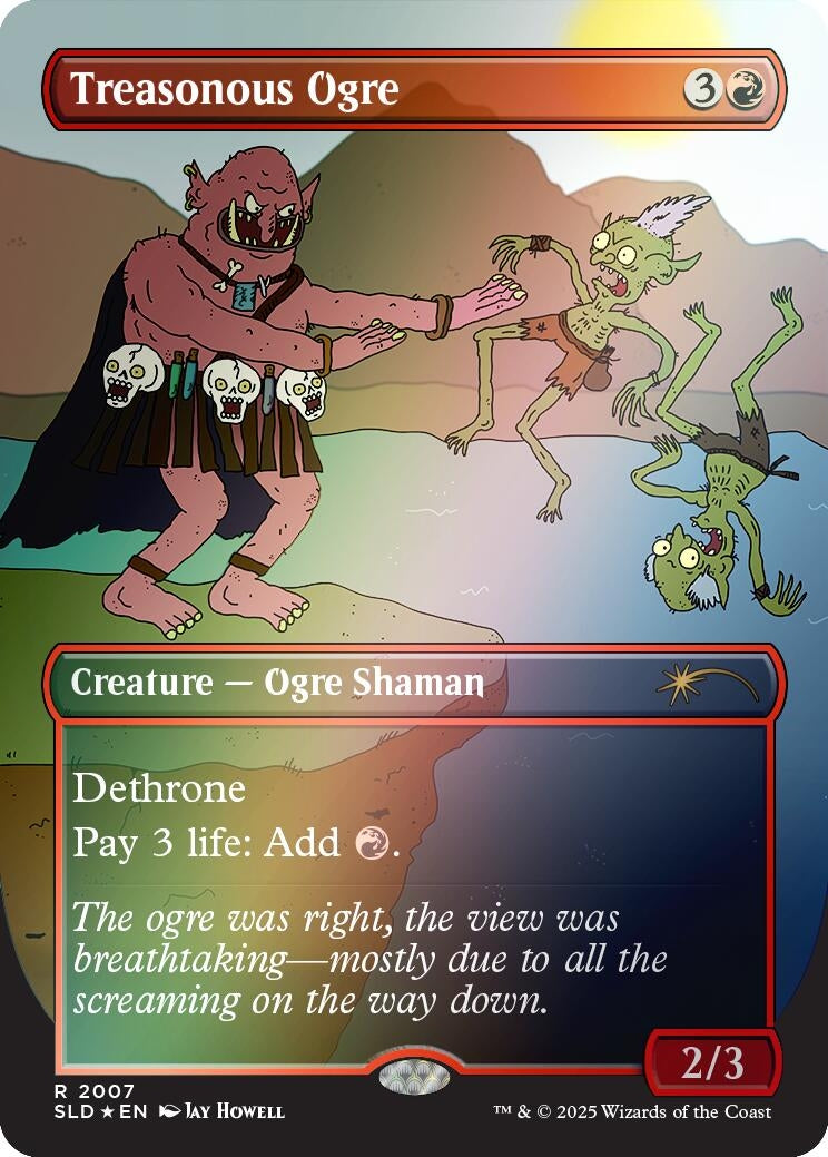 Image for Treasonous Ogre (Rainbow Foil) (2007) - Magic: The Gathering
