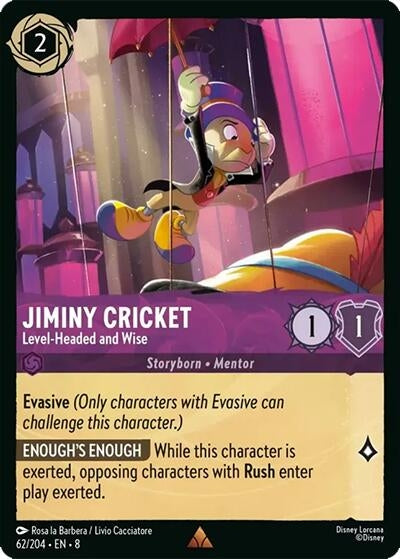 Jiminy Cricket - Level-Headed and Wise (62/204) (Reign of Jafar)