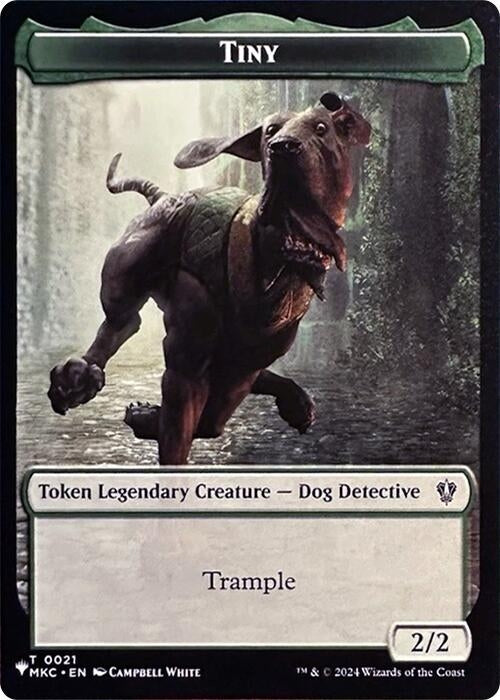 Tiny // City's Blessing Double-Sided Token (21 // 17) (The List Reprints)