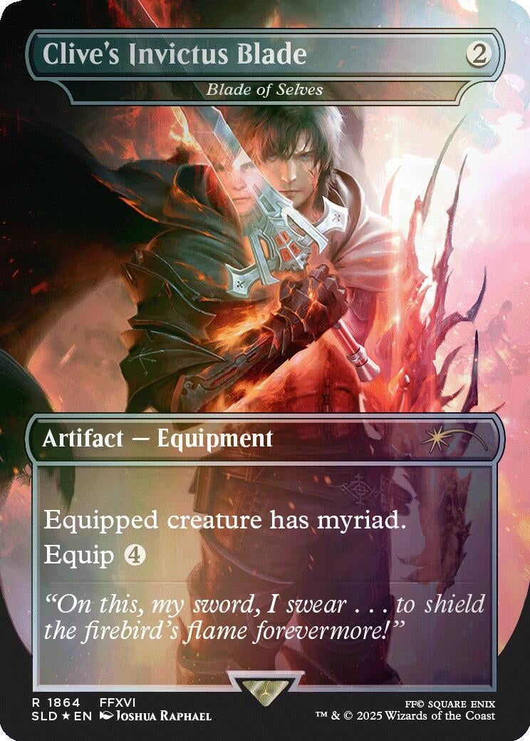 Clive's Invictus Blade - Blade of Selves (Rainbow Foil) (1864) (Secret Lair Drop Series)