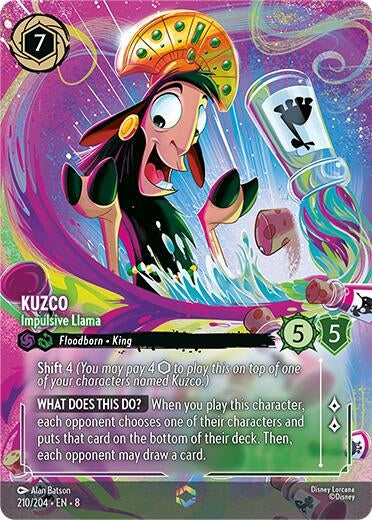 Kuzco - Impulsive Llama (Enchanted) (210/204) (Reign of Jafar)