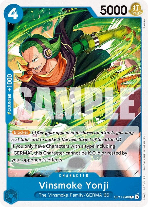Vinsmoke Yonji (OP11-046) (A Fist of Divine Speed)