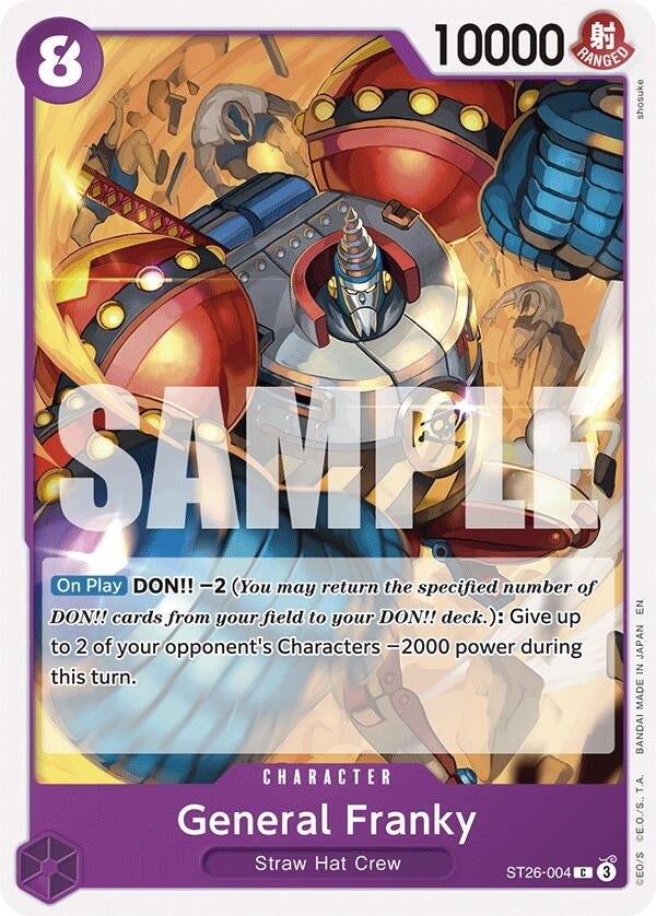 General Franky (ST26-004) (Starter Deck 26: PURPLE/BLACK Monkey.D.Luffy)