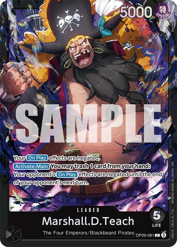 Image for Marshall.D.Teach (OP09-081) (OP09-081) (Starter Deck 27: BLACK Marshall.D.Teach) - One Piece Card Game