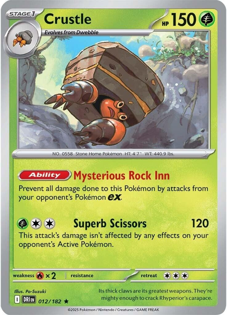 Image for Crustle (012/182) (SV10: Destined Rivals) - Pokemon