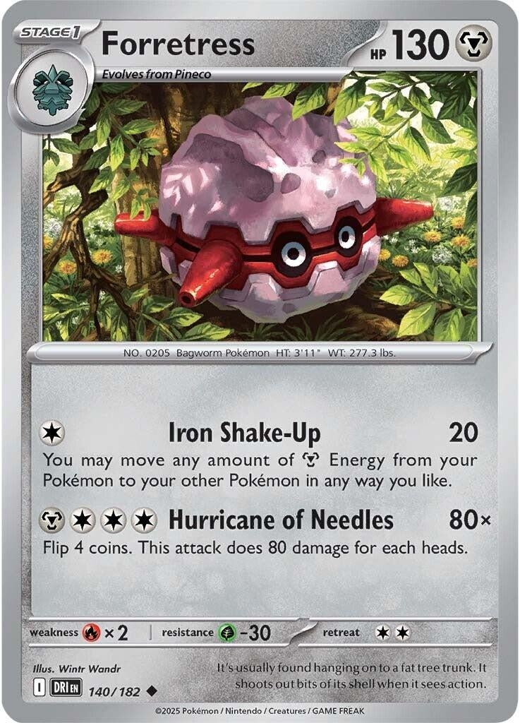 Image for Forretress (140/182) (SV10: Destined Rivals) - Pokemon