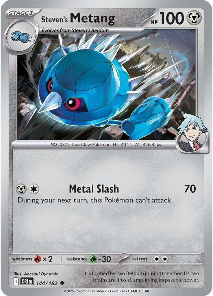 Image for Steven's Metang (144/182) (SV10: Destined Rivals) - Pokemon