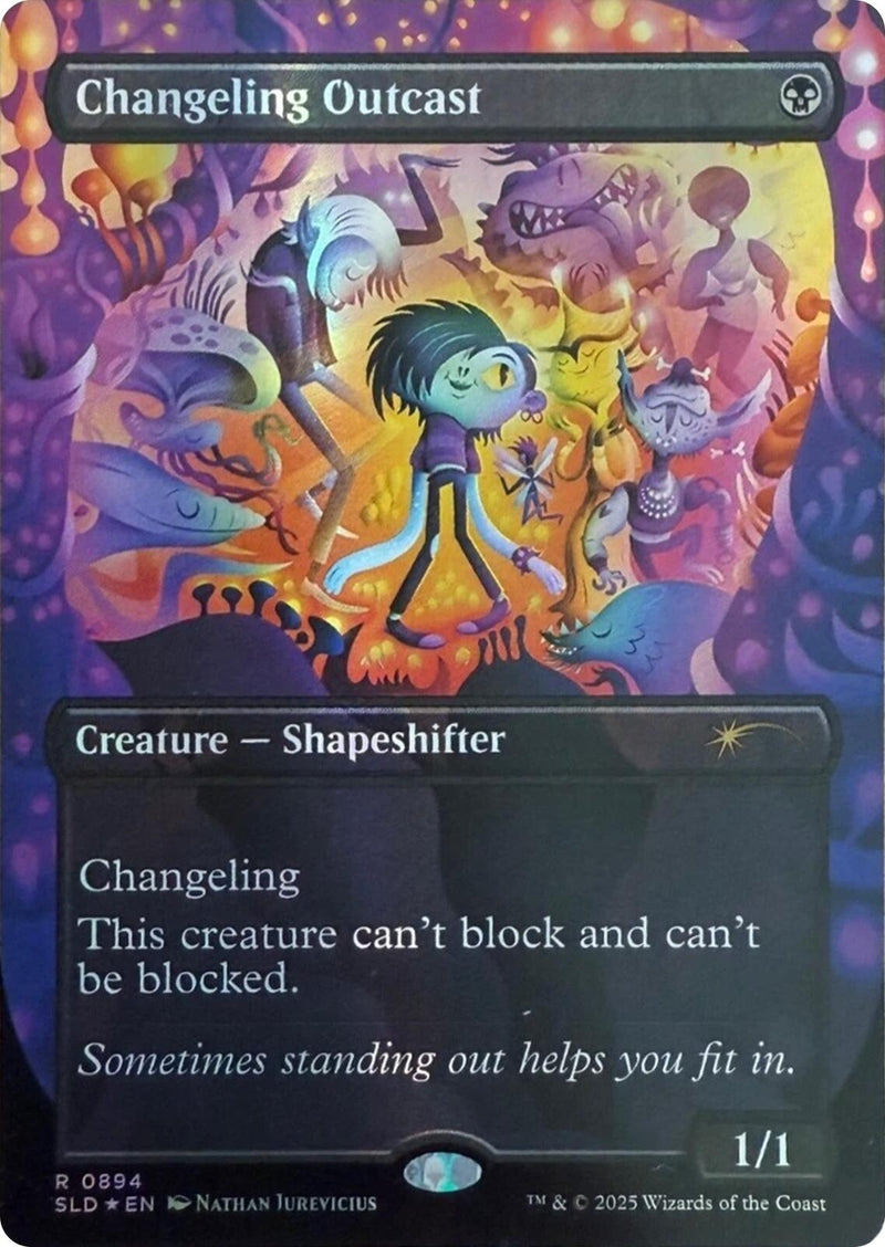 Changeling Outcast (Rainbow Foil) (894) (Secret Lair Drop Series)