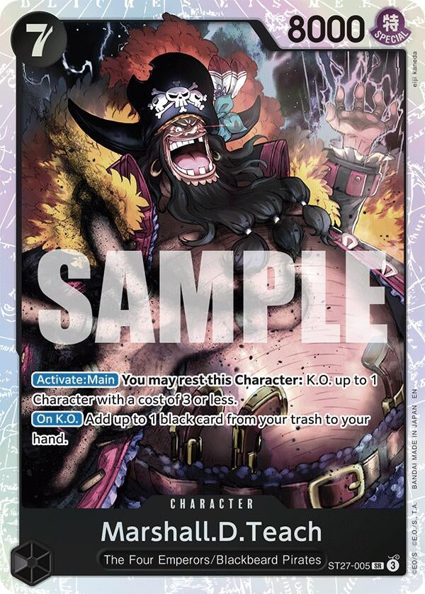 Marshall.D.Teach (ST27-005) (ST27-005) (Starter Deck 27: BLACK Marshall.D.Teach)