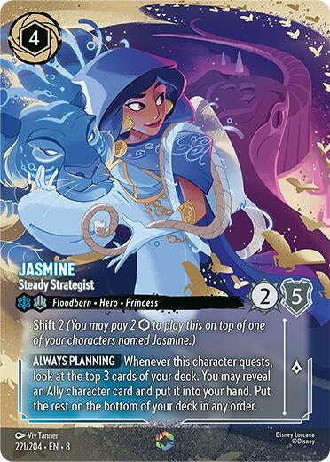 Jasmine - Steady Strategist (Enchanted) (221/204) (Reign of Jafar)