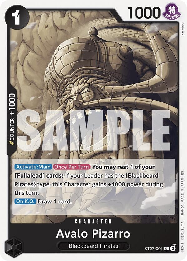 Avalo Pizarro (ST27-001) (Starter Deck 27: BLACK Marshall.D.Teach)