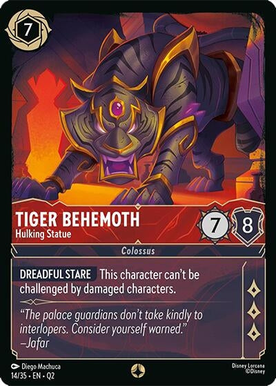 Image for Tiger Behemoth - Hulking Statue (14/35) (Illumineer's Quest: Palace Heist) - Disney Lorcana