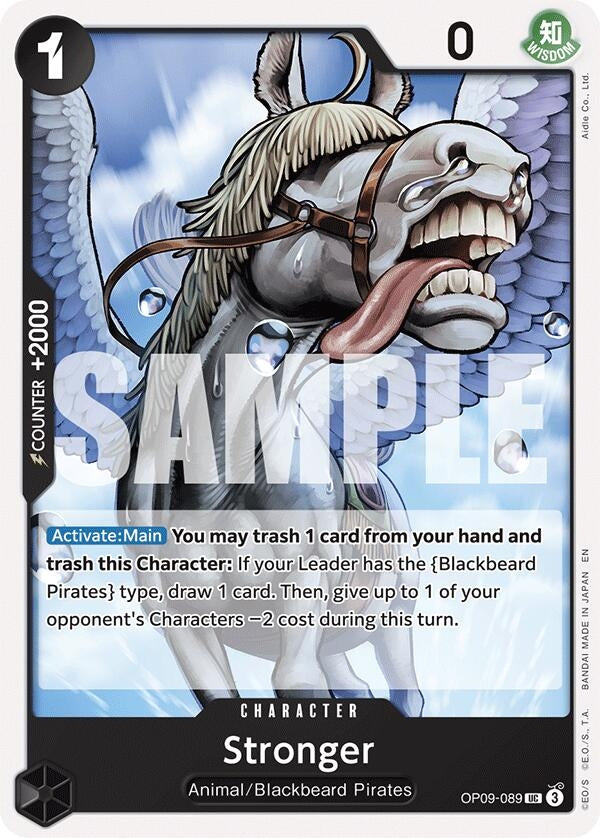 Stronger (Reprint) (OP09-089) (Starter Deck 27: BLACK Marshall.D.Teach)