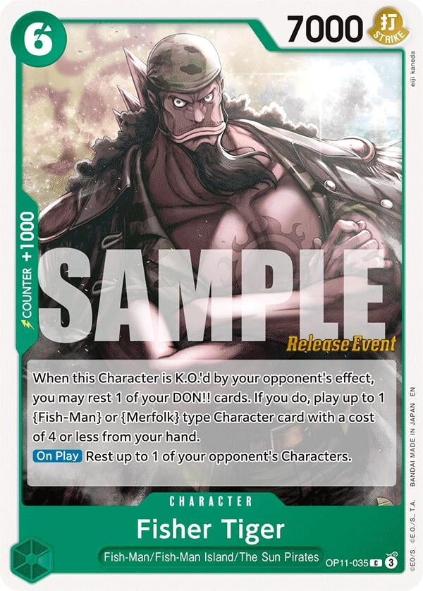 Fisher Tiger (OP11-035) (A Fist of Divine Speed Release Event Cards)