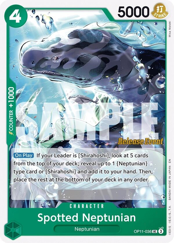 Spotted Neptunian (OP11-036) (A Fist of Divine Speed Release Event Cards)