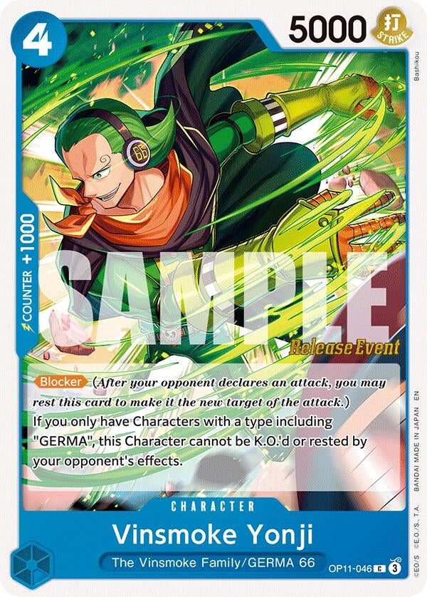 Vinsmoke Yonji (OP11-046) (A Fist of Divine Speed Release Event Cards)