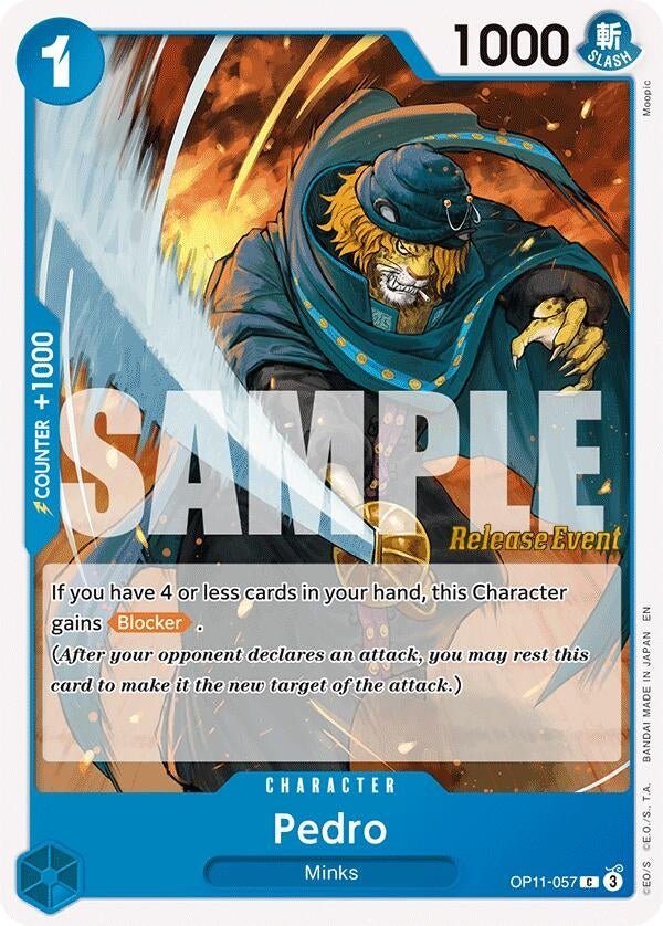 Pedro (OP11-057) (A Fist of Divine Speed Release Event Cards)